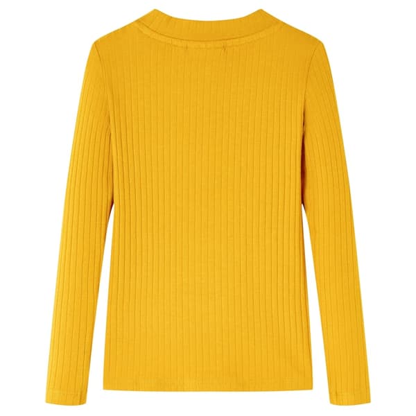 Barn långärmad T-shirt, ockra, 116