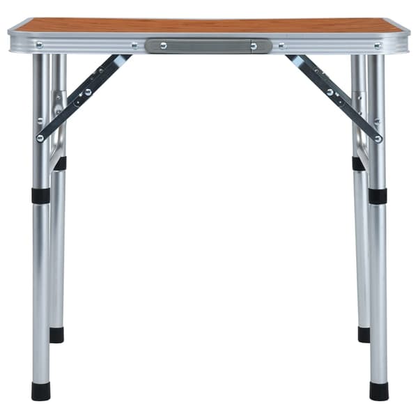 vidaXL foldbart campingbord, aluminium, 60 x 45 cm