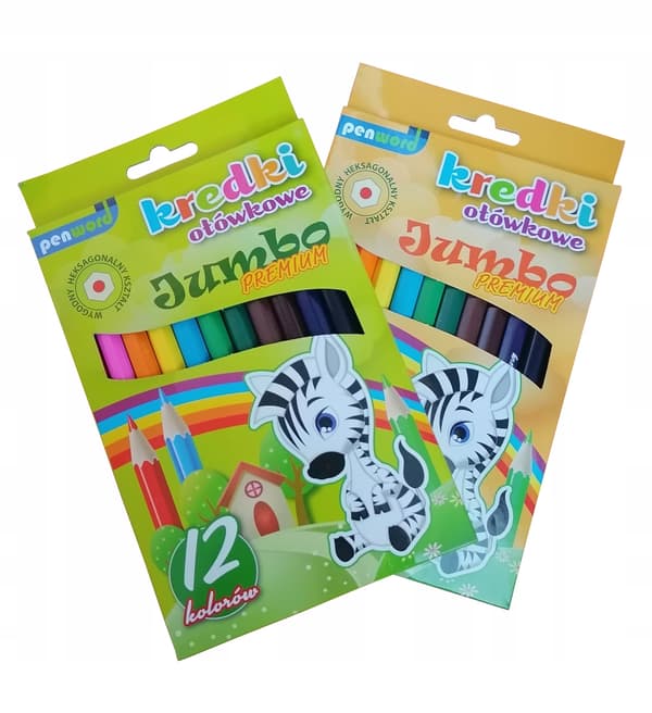 JUMBO blyanter 12 farver tykke