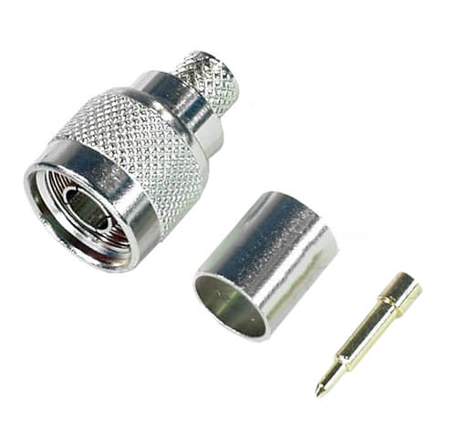 N-stik til LMR300-kabel, krympet