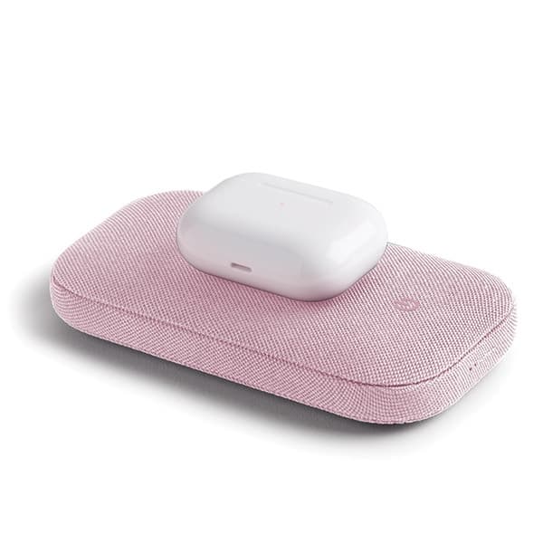 Lexon Powersound Inductive Powerbank 5000 mAh Bluetooth-kaiuttimella, vaaleanpunainen LA128P