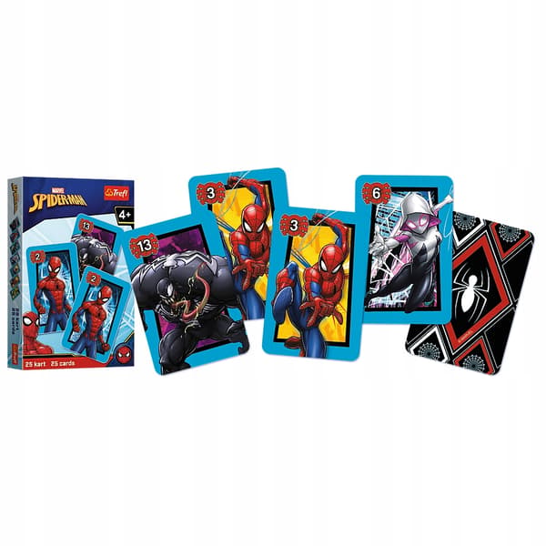 Peter Spiderman Disney Marvel-kort +4 Trefl 08498