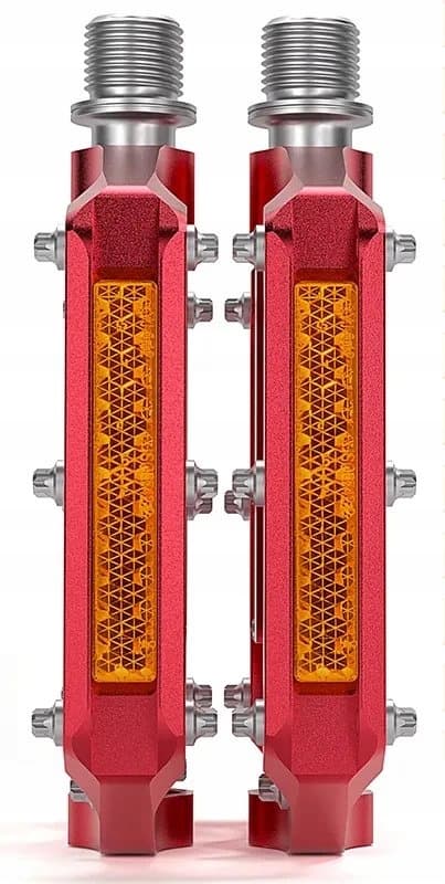 CXWXC Blå Aluminium Maskinbearbejdede Platform Cykelpedaler Reflekser