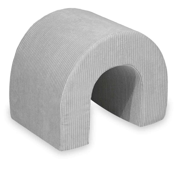 Vaahtomuovileikkikenttätunneli, sametti, harmaa