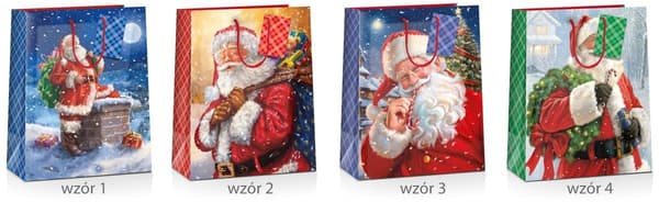 Julklappspåse 26x12x32cm MIX