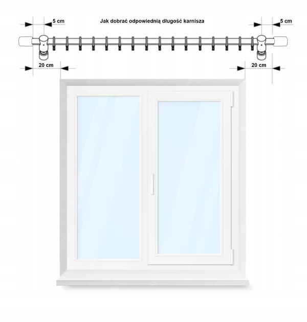 Dobbelt gardinstang i træ, moderne, egetræ, 120 cm, cylinder