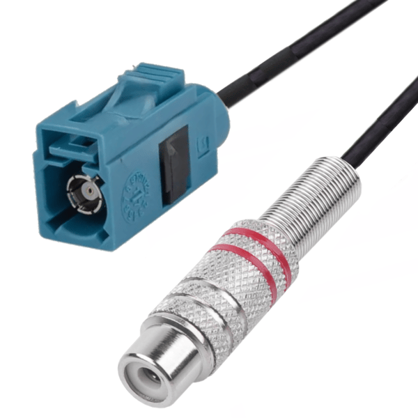Fakra Code-Z adapter hona till RCA hona 20cm