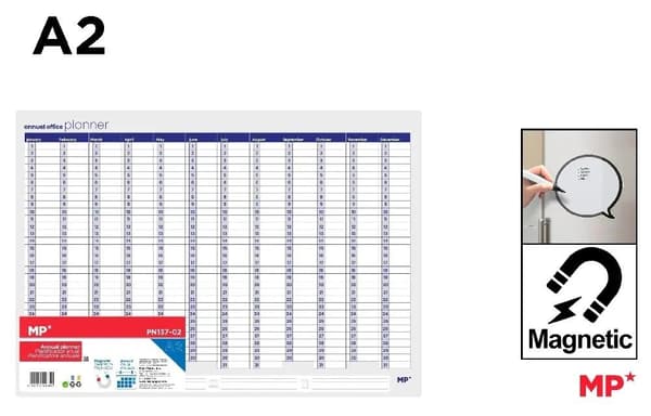 Magnetisk A2 årskalender