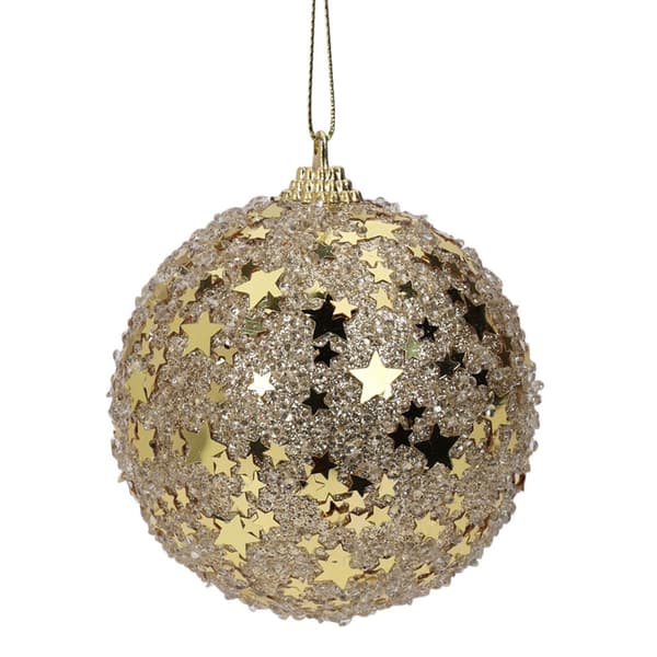 Guldglimmer julekugler 12 stk.
