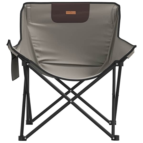 vidaXL foldbare campingstole med lomme, sæt med 2, grå
