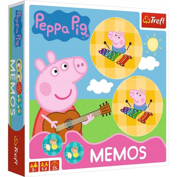 Peppa Pig MEMO brädspel. Memon Trefl