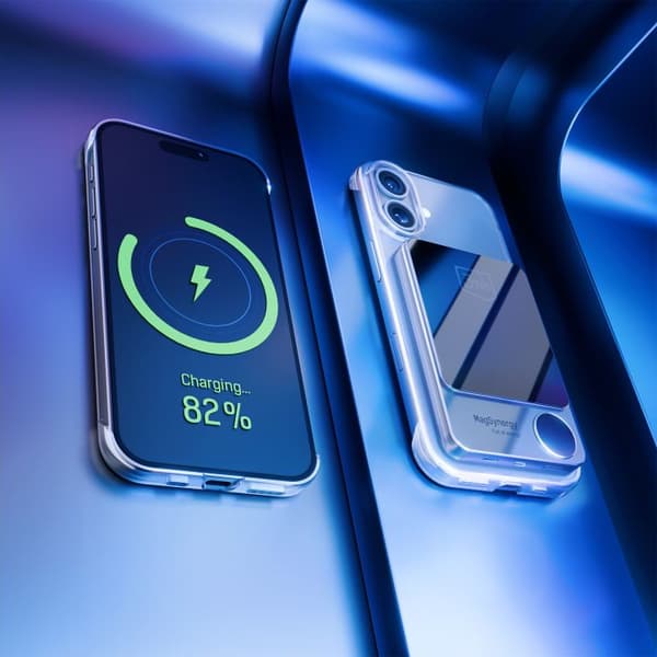 Ultralätt 3MK Just20g MagCase för iPhone 16, transparent