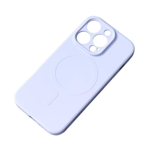 Silikone-etui med MagSafe til iPhone 15 Pro, blå