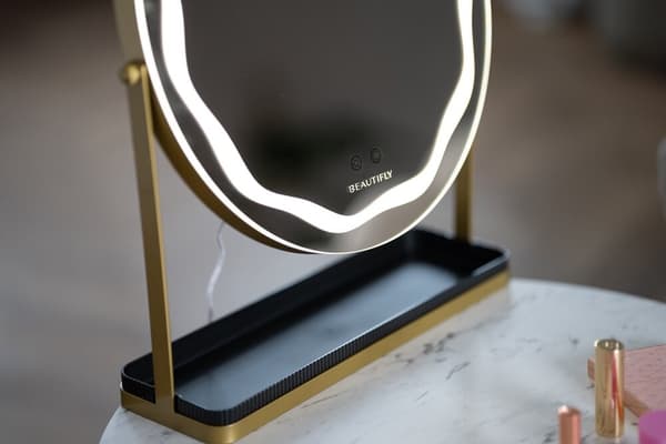 Beautifly Rund LED Sminkspegel
