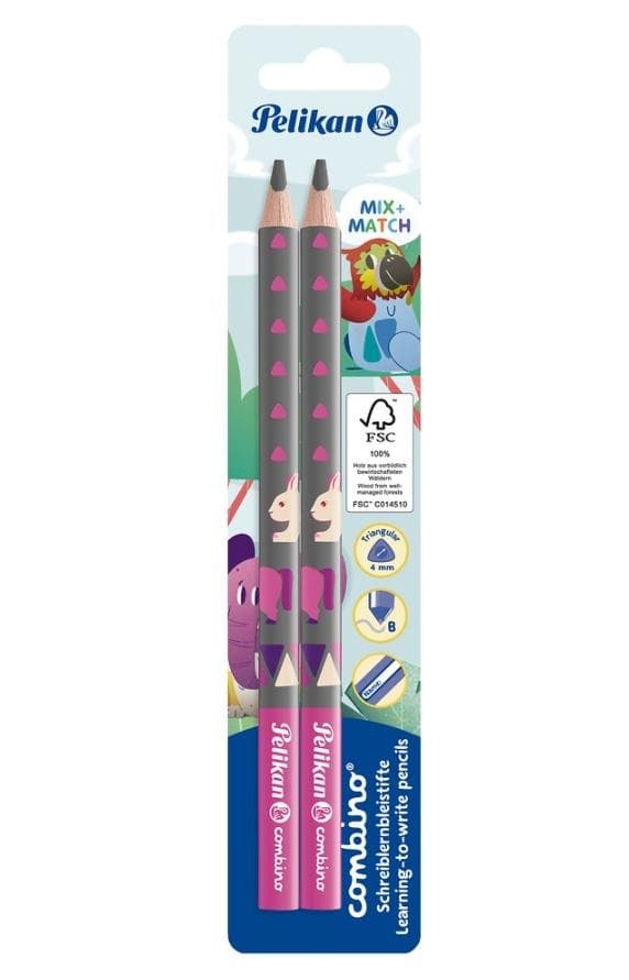 Kombinerad rosa penna 2 st