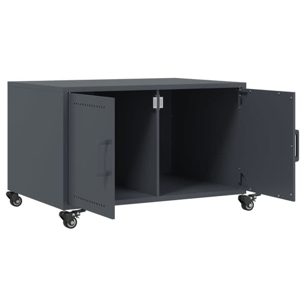 vidaXL Soffbord, Antracit, 68x50x43,5 cm, Stål