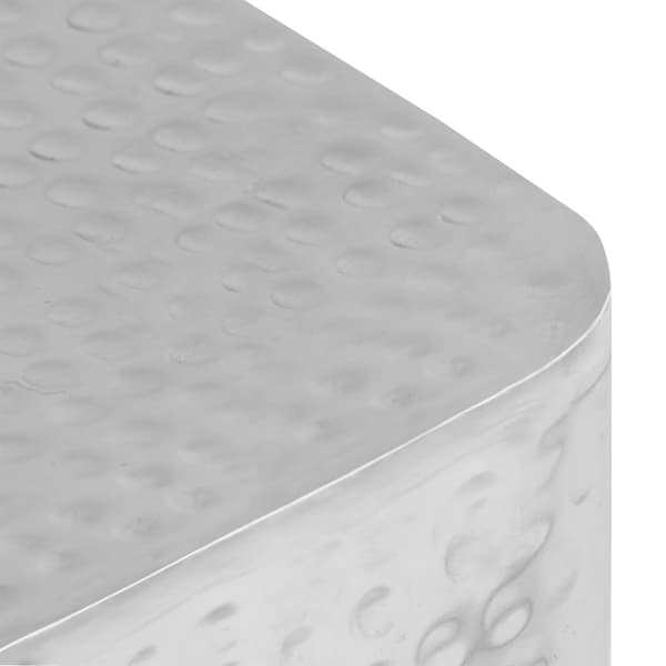 vidaXL Soffbord i aluminium, set om 2, silver
