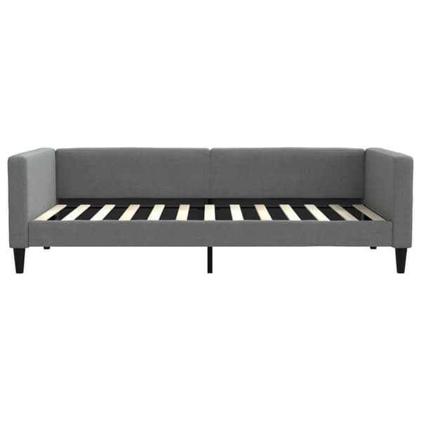 vidaXL Bäddsoffa mörkgrå 100x200 cm tygklädd