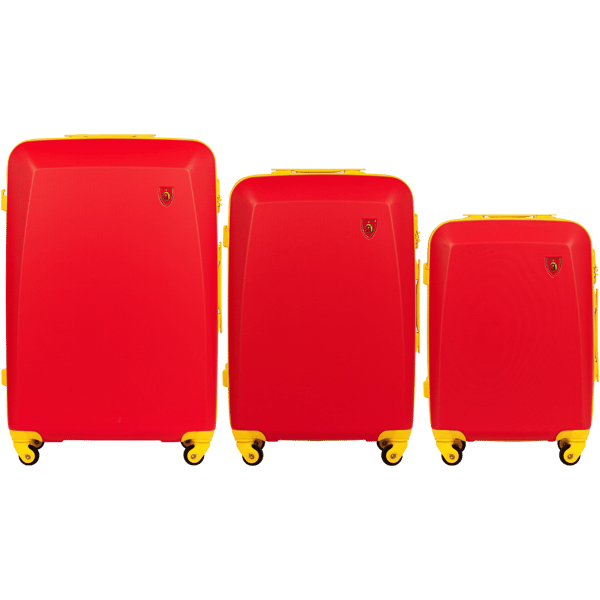 Set med 3 Wings x Jagiellonia RED-resväskor
