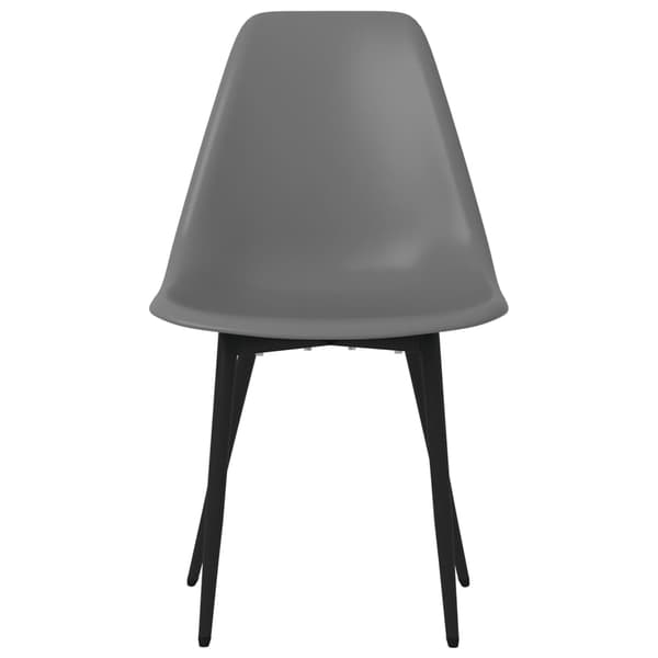 vidaXL Ruokatuolit, 6 kpl:n setti, harmaa, PP