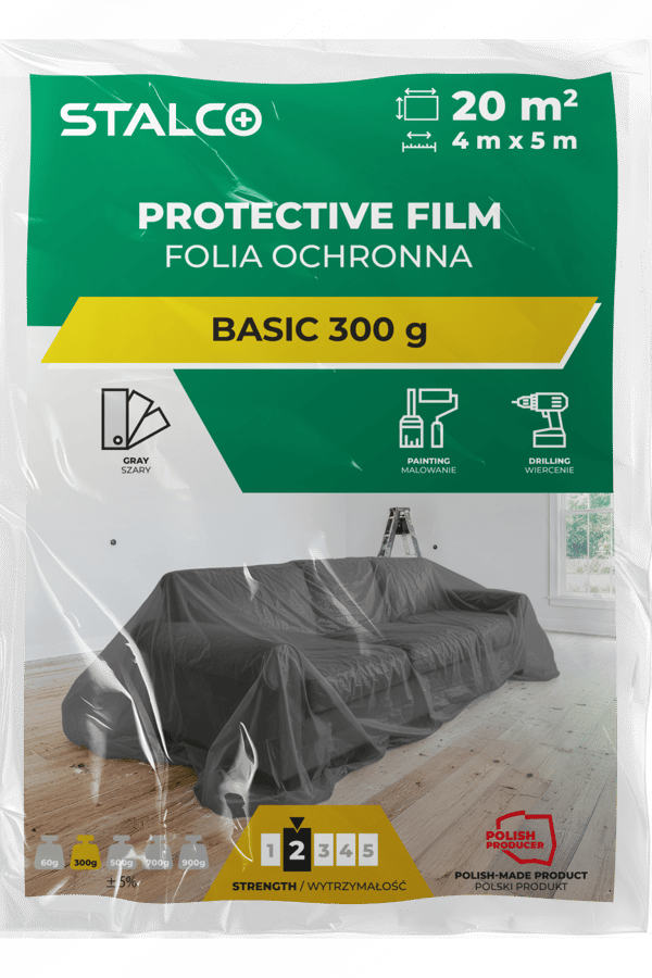 Stalco Basic Skyddsfolie 4x5m 300g S043147630