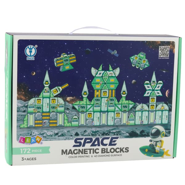 Magnetiska rymdklossar Rymdstation 4D 172 st