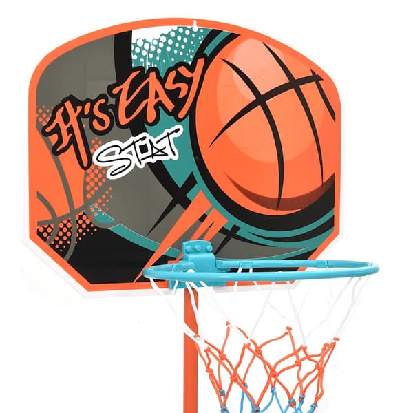 vidaXL bærbart basketballsæt, justerbart, 109-141 cm
