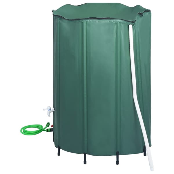 vidaXL foldbar regnvandstank med hane, 1500 l