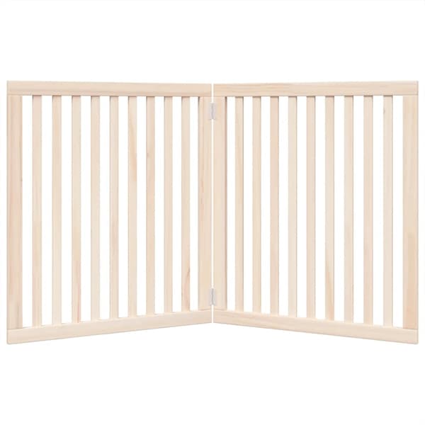 vidaXL foldbart sikkerhedsgitter til hunde, 2 paneler, 160 cm