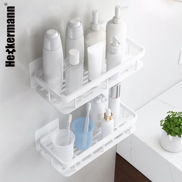 Heckermann Badeværelseshylde Hvid 30cm