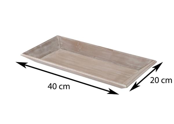Pitkulainen puinen tarjotin 40x20 cm