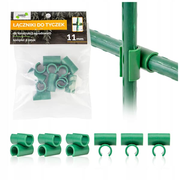 90 graders krydsvinkelforbindelse 6 stk. til 11 mm poler polforbindelser