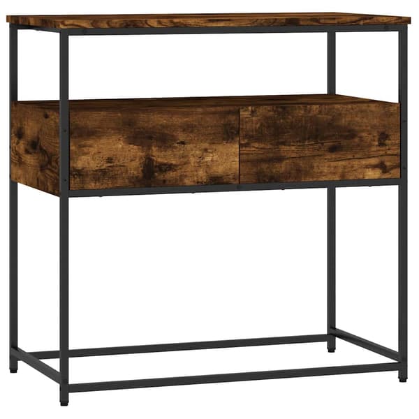 vidaXL konsolbord røget eg 75x40x75 cm