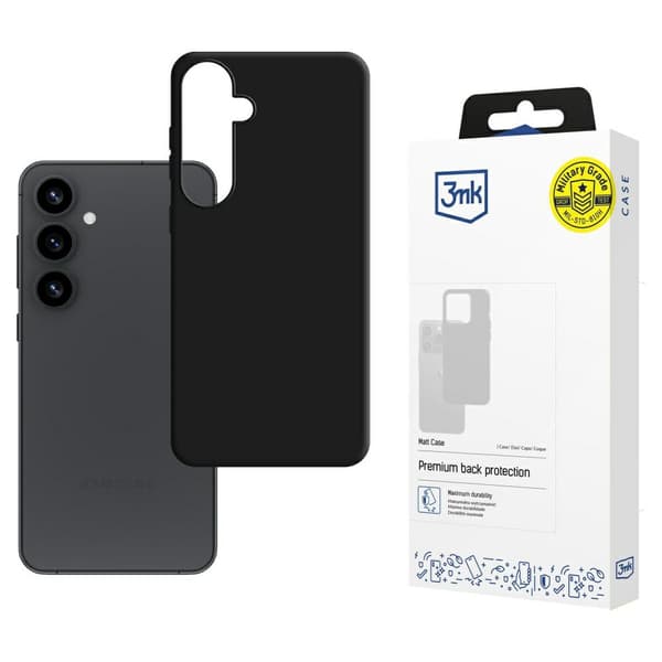 3MK Matt cover til Galaxy S25+, sort
