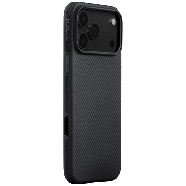 PITAKA Aramid UltraGuard MagSafe Cover til iPhone 17 Pro Sort og Grå