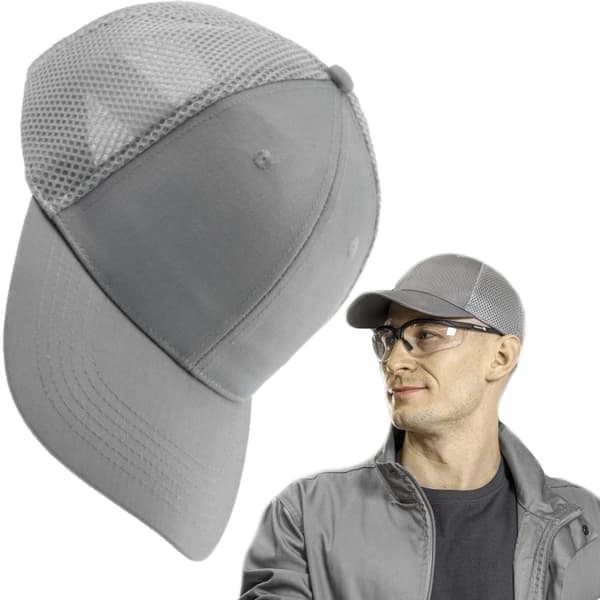 Ljusgrå nätkeps 57 - 61 cm KLAUS