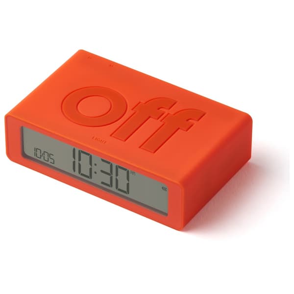 Lexon Flip Mini Dobbeltsidet Vækkeur, Orange
