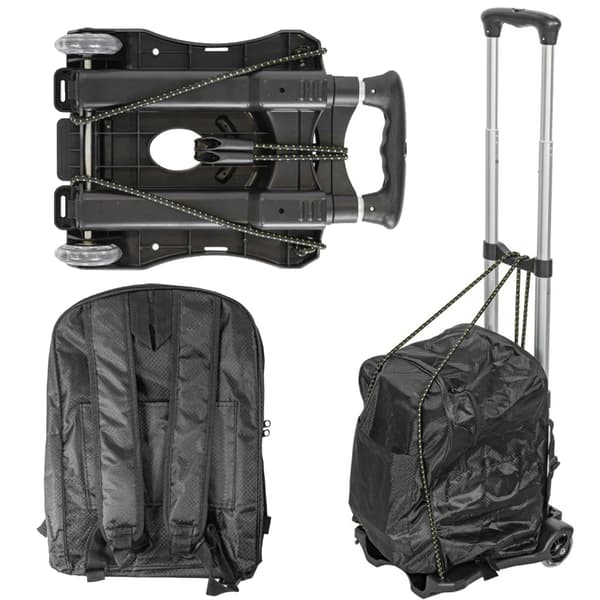 Platformvogn med taske, foldbar, 40 kg