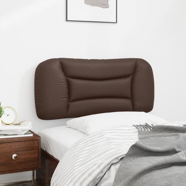 vidaXL hovedgærdehynde, brun, 90 cm, kunstlæder