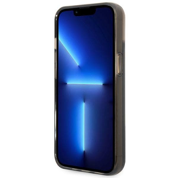 Karl Lagerfeld Liquid Glitter Elong-cover til iPhone 14 Plus, sort