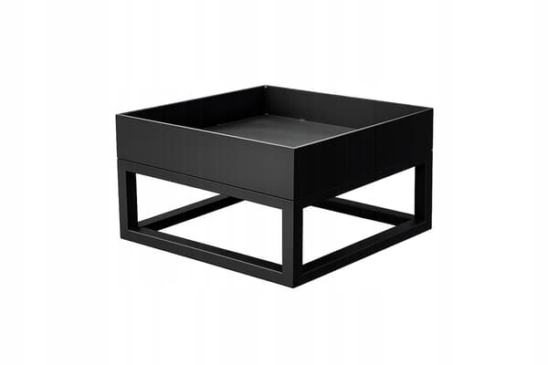 Bålplads 600x600 mm stål 4 mm loft sort