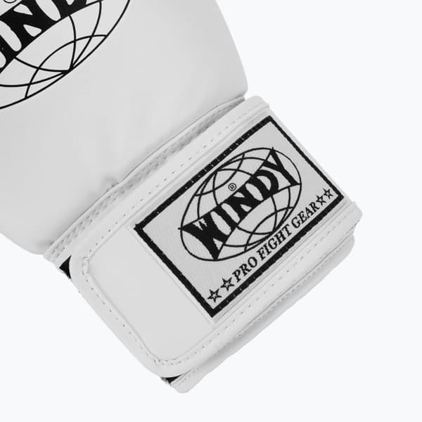 Windy Classic boksehandsker i kunstlæder, hvide, 14 oz
