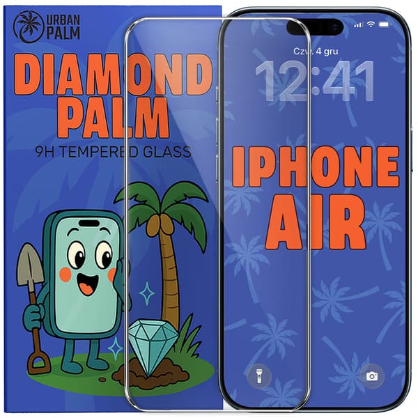 Diamond Palm härdat glas till iPhone Air
