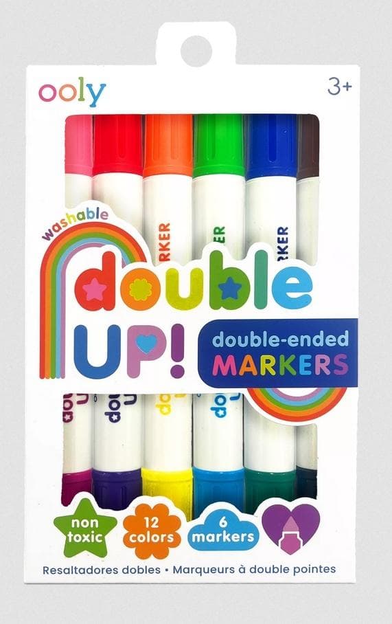 Double Up dobbeltsidede tuscher i 6 farver