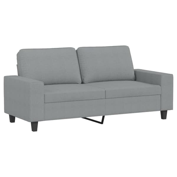 vidaXL 2-sitssoffa ljusgrå 140 cm tygklädsel