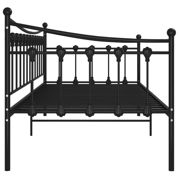 vidaXL sofastel sort metal 90x200 cm