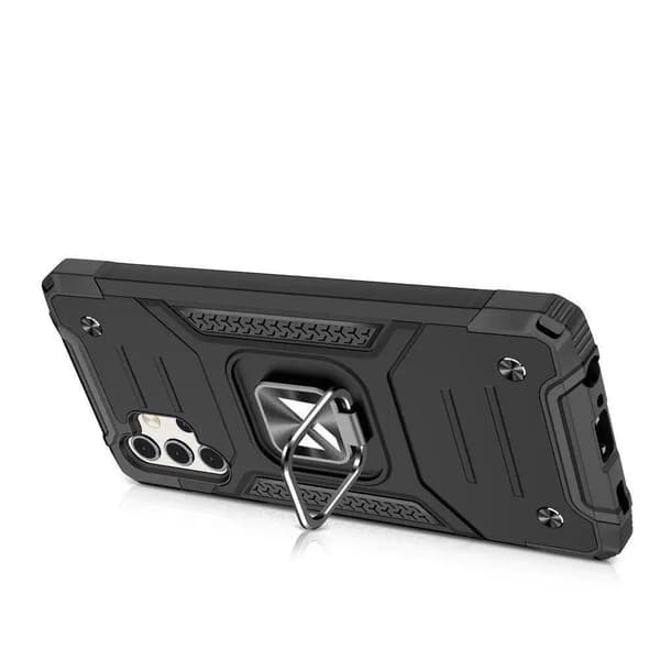 Fodral till SAMSUNG A13 5G WOZINSKY RING ARMOR BAKSIDAN + GLAS