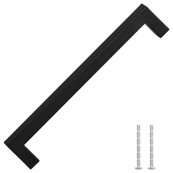 vidaXL skabsgreb 5 stk. sort 192 mm rustfrit stål