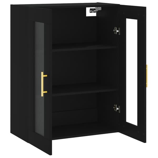 vidaXL vægskab sort 69,5x34x90 cm