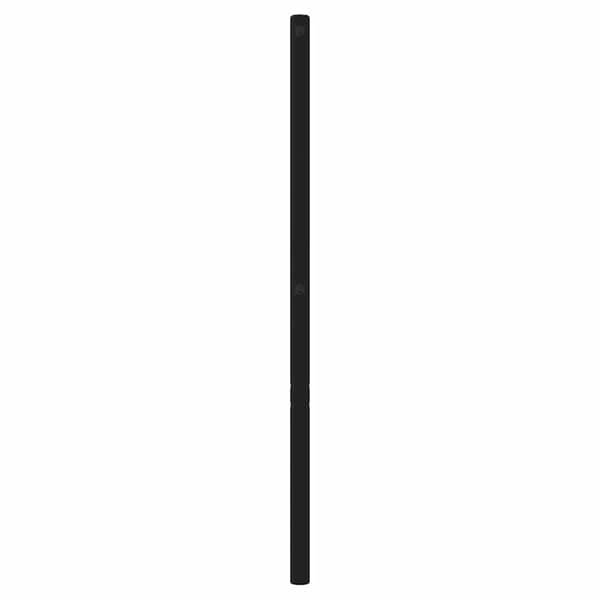 vidaXL metalsengegavl, sort, 200 cm